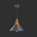 Modern Black Pendant Light With Gold Accent And Conical Shade Design
