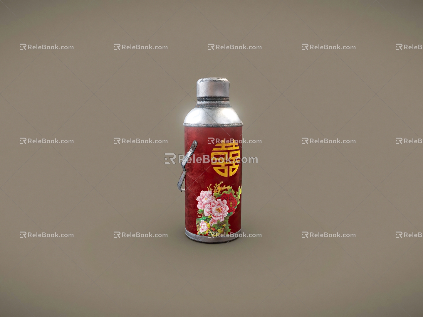 Chinese Kettle Water Bottle Old Items model