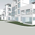 Modern Multi Storey Residential Building Exterior With Balconies And Glass Windows