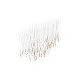 Elegant Modern Glossy Chandelier With Hanging Metal Wires And Transparent Crystal Pendants