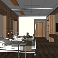 Ward Hospital Ward Nursing Home Room 3d model