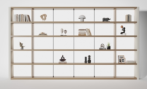 Modern Storage Rack Decorative Cabinet 3d model