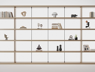 Modern Storage Rack Decorative Cabinet 3d model