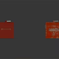 Durable Red Metal Toolboxes for Hardware Tools Storage and Organization 3d model