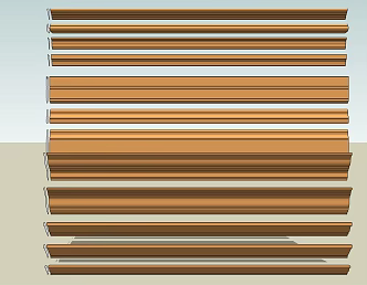 Modern Corner Plaster Line Corner Skirting Line 3d model