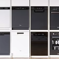 Modern Kitchen Appliances In White Black And Gray Styles With Various Designs For Home Use