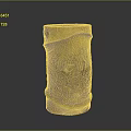 Elegant Bamboo Pen Holder With Hand Carved Landscape Design And Natural Texture