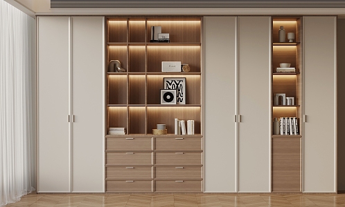 05 bookcase modern bookcase 3d model