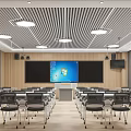 Modern classroom science and technology classroom 3d model