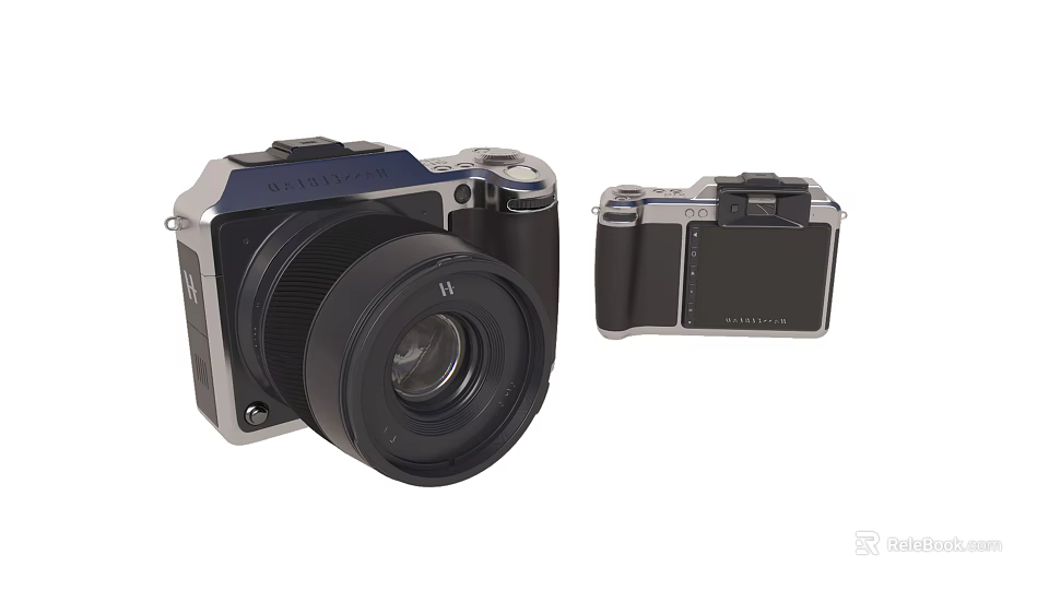 Sleek Digital Cameras With Compact And Mirrorless Design For Photography Enthusiasts 3d model 