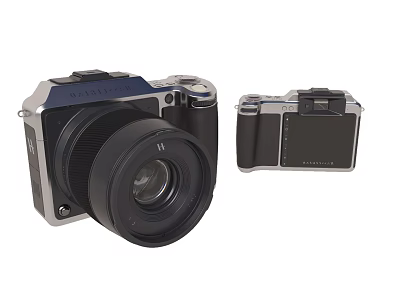 Sleek Digital Cameras With Compact And Mirrorless Design For Photography Enthusiasts 3d model