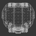 Advanced Spherical Cosmic Probe With Red Black Exterior And Multiple Sensors