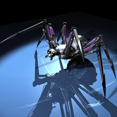 Modern robot spider mecha 3d model Modern robot spider mecha 3d model