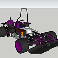 Radio remote control car model 3d model