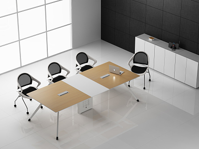 Modern Conference Table and Chair model