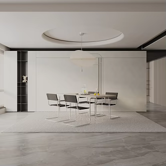 Modern table combination 3d model