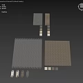 Different Colored Tile Components With Various Textures For Interior Decoration