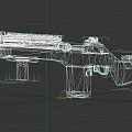 Modern Tactical Rifle With Rail System Scope And Mechanical Design Details