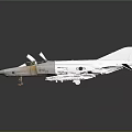 White Fighter Jet With Open Cockpit And Visible Seat On Dark Reflective Surface