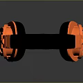 Orange and Black Over Ear Headphones Featuring Comfortable Earpads High Sound Quality Experience