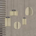 Elegant Modern Interior With Various Design Pendant Lights For Soft Ambiance