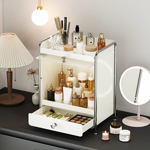 Makeup storage rack 3d model