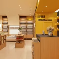 Home Textile Shop Bedding Shop Home Textile Home Surrounding Quilt Pillow Cabinet Bedding Fabric Blanket Display Cabinet Display Rack 3d model