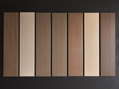 Modern wall panel wall veneer wood veneer background wall model