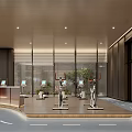 Modern Gym Interior With Fitness Equipment And Greenery
