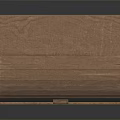 Wooden Desk Organizer With Striped Design Curved Top And Small Drawer