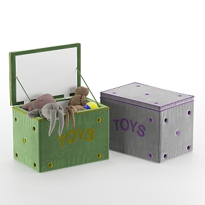 Modern Plush Toy Rabbit Toy Storage Box Gift Box Toy Box Storage Box 3d model