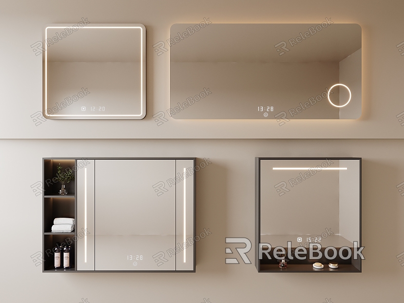 Bathroom Cabinet Mirror Mirror Smart Mirror Bathroom Mirror Cosmetic Mirror model