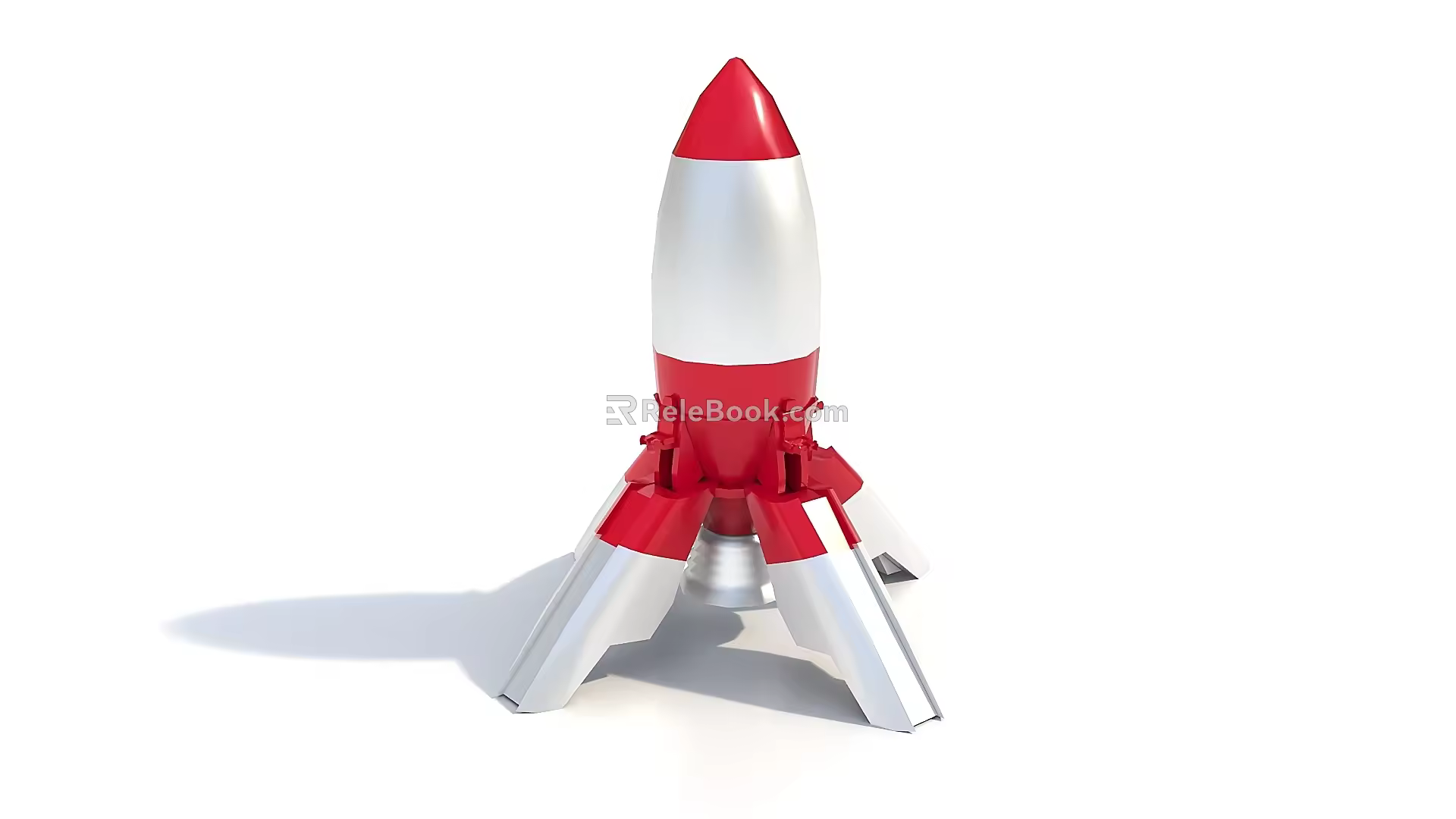 Inflatable Rocket Air Floating Peace Elite Electric Competition Game Tencent Net Red DP Chicken Eating Activity Exhibition regular 3d model
