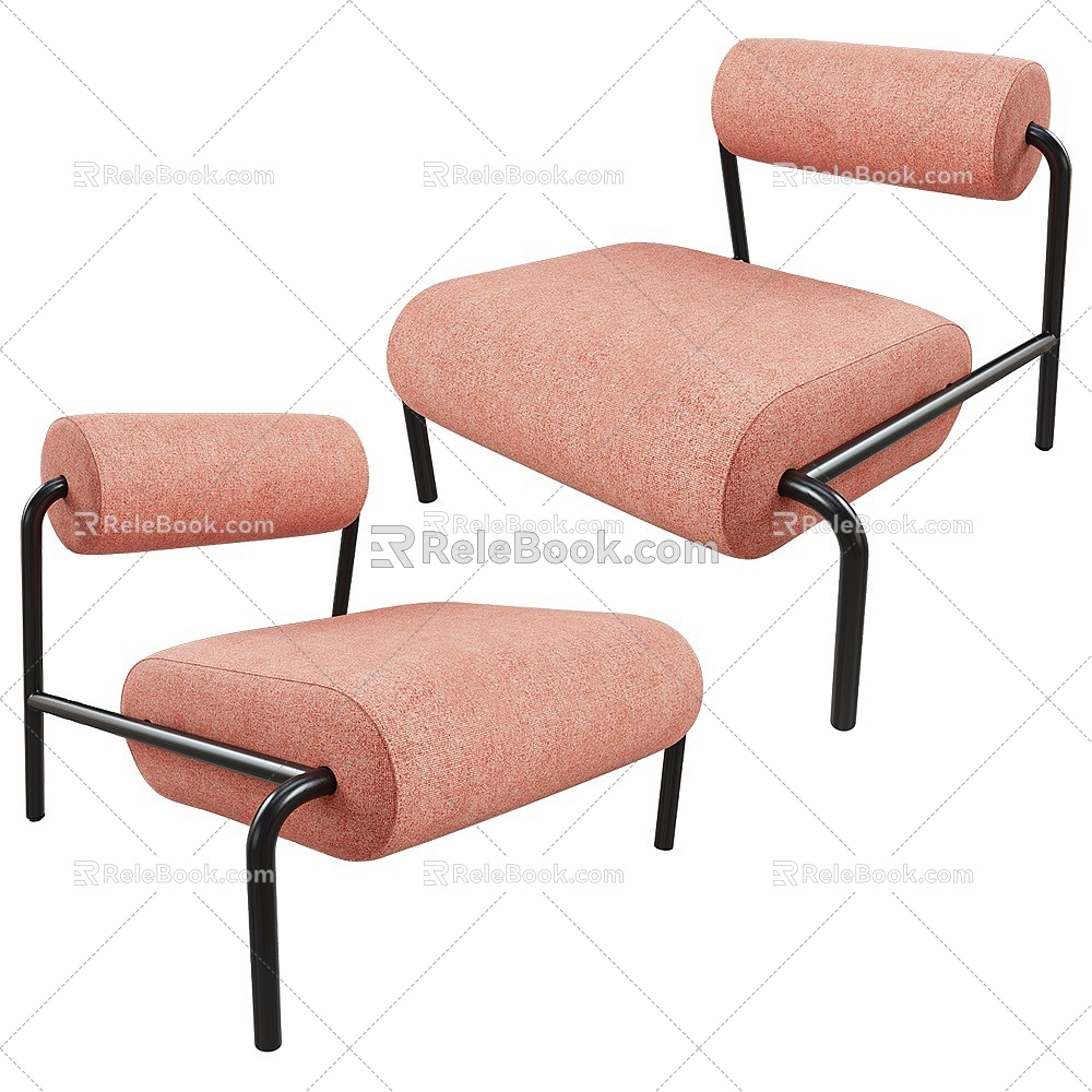 Lekima-Quiet Leisure Chair 18 3d model