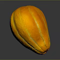 Ripe Vibrant Orange Tropical Fruit With Smooth Skin And Glossy Surface