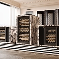 Constant Temperature Wine Cabinet Wine Storage Cabinet Decorative Cabinet 3d model