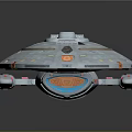 Futuristic Sci-Fi Spaceship 3D Model With Sleek Design And Detailed Exterior