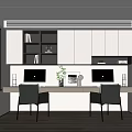 Modern study 3d model