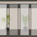 Modern Interior Room Dividers With Textured Glass Patterns For Home Decoration