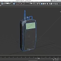 Industrial Equipment Handheld Radio With Antenna Green Screen Black Housing And Durable Design