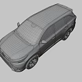Toyota Blue SUV With Modern Front Grille And Sleek Body Design