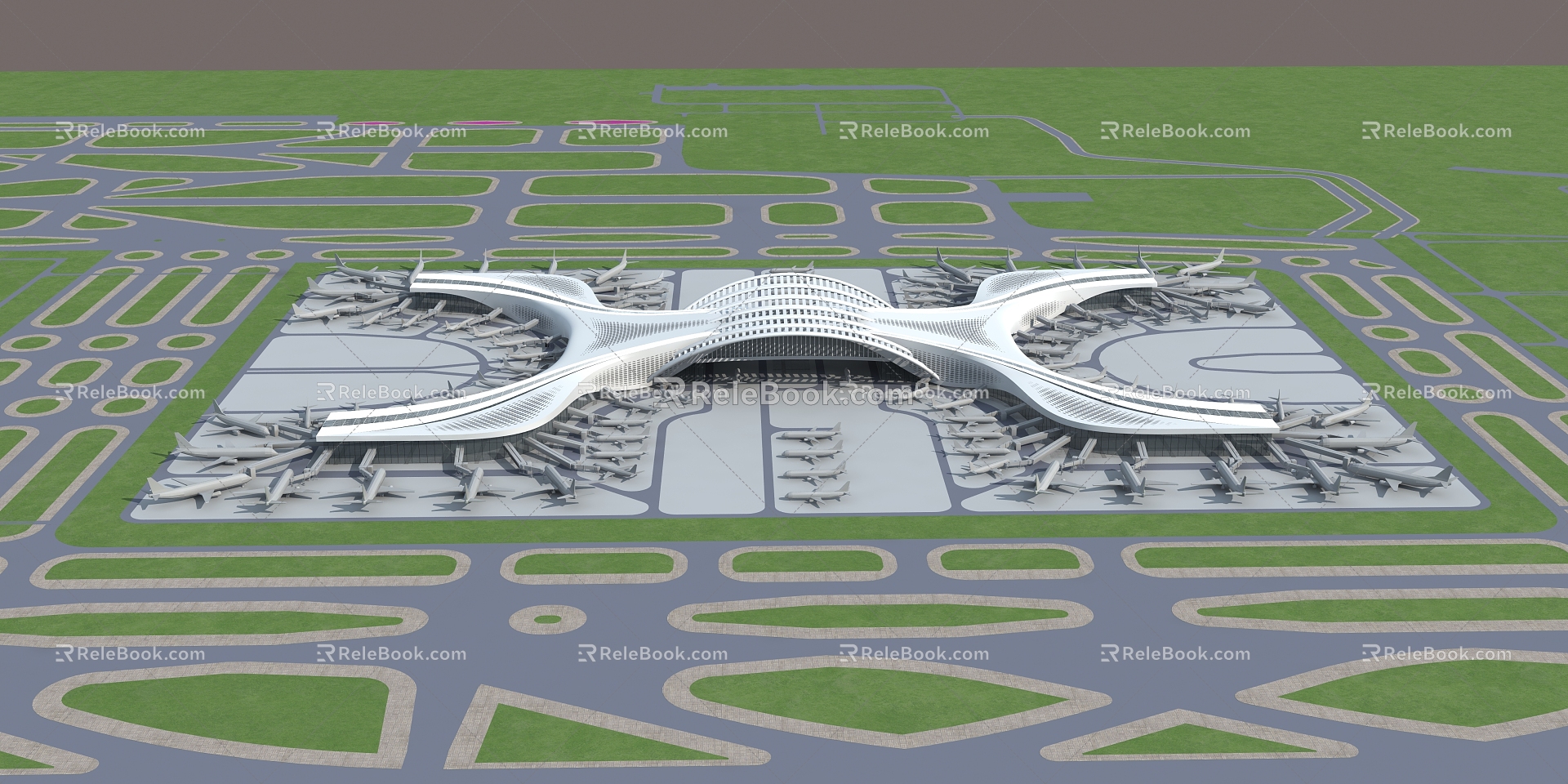 Airport Airport Boarding 3d model