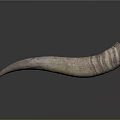 Intricately Carved Horn Sculpture With Natural Texture And Smooth Surface
