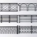 Collection of Decorative Metal Railings Featuring Various Intricate Patterns And Designs