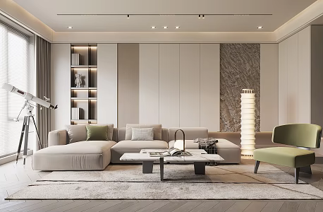 modern living room 3d model