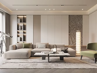 modern living room 3d model