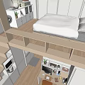 Modern Loft Apartment With Open Living Workspace Kitchen Staircase And Wooden Floors