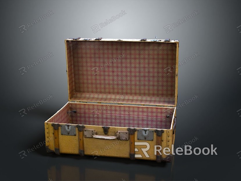 Boxes, Bags, Leather Boxes, Leather Boxes and Containers Realistic model