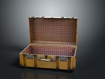 Boxes, Bags, Leather Boxes, Leather Boxes and Containers Realistic model