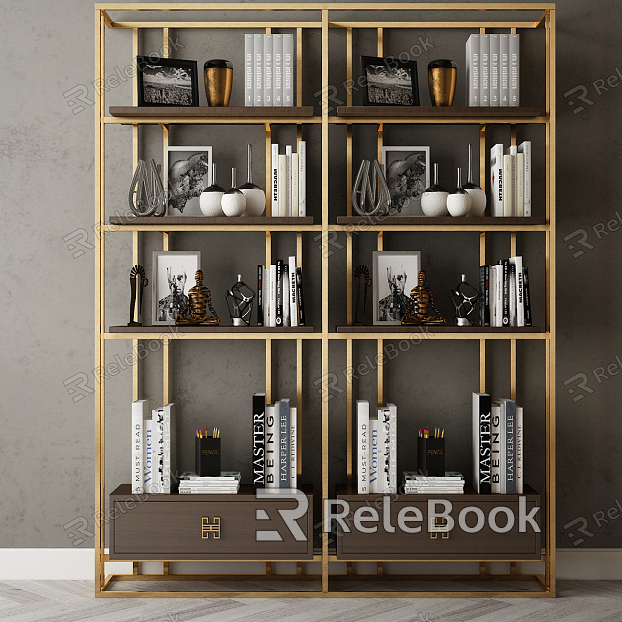 New Chinese Bookshelf Furniture Jewelry Combination model